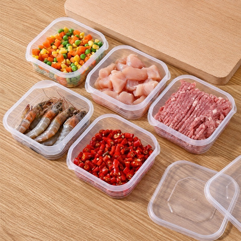 20pcs (10 Containers And 10 Lids) Refrigerator Storage Containers – Stackable And Leakproof, Keep Fruits, Vegetables, Meat Fresh – Ideal for Meal Prep, Fridge Organization, And Everyday Kitchen Use – Sturdy Clear Design with Secure Lids - Image 8