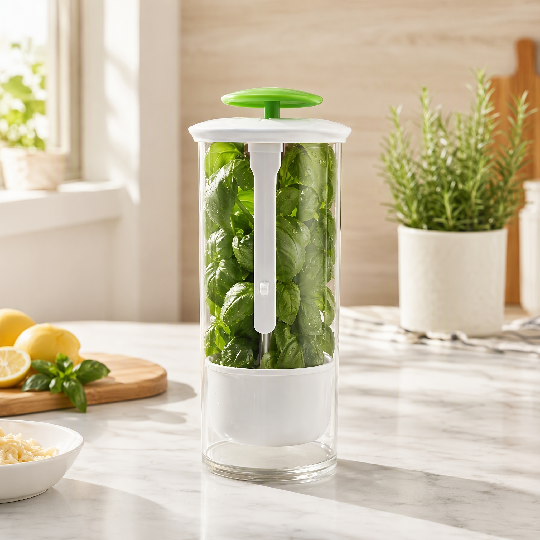Cilantro Storage Box, Vegetable And Herb Fresh-Keeping Container, Herb Storage Box, Easy to Access, Suitable for Vegetable Preservation
