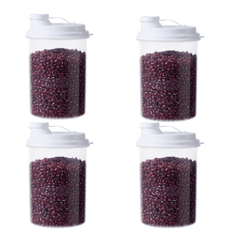 4pcs Multi-Functional Airtight Grain Storage Containers, Transparent with Measurement Markings - Food Storage and Fresh-Keeping Containers, Rice and Grain Containers, Airtight Seed and Cereal Jars, Reusable Spice Jars for Kitchen Use, for Beans - Image 7