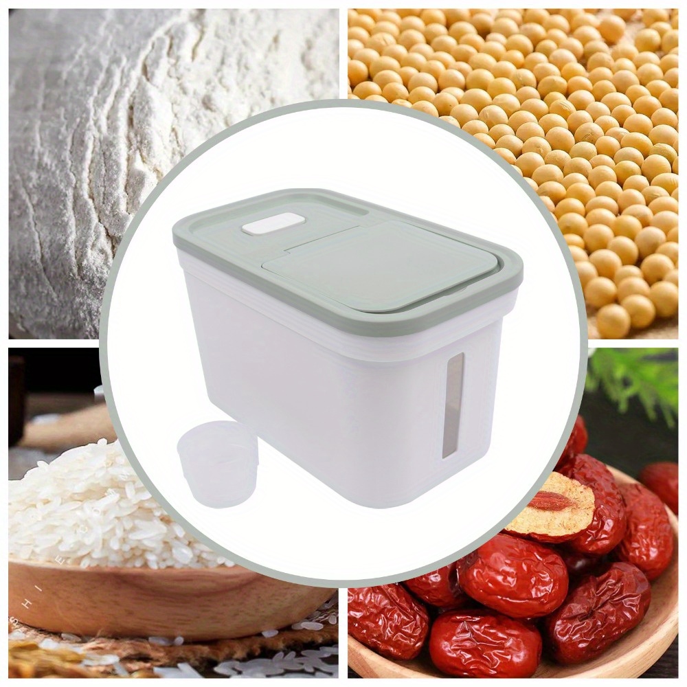 22lbs Rice Dispenser - Food Flour Storage Bins with Lids & Cup BPA Free Kitchen Extra Large Grain Storage Containers Cat/ Dog Food Storage Container