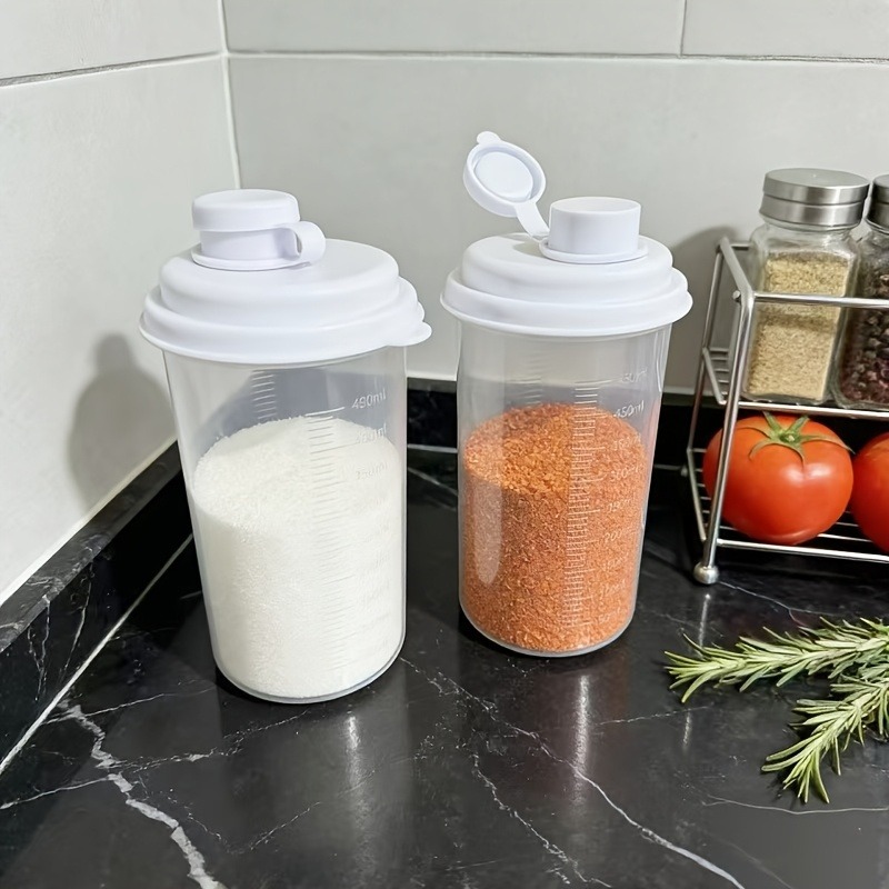 2pcs Household Sealed Spice Jars, Large Capacity Sugar Jar, Japanese-Style Instant Cup, Cold Water Pitcher, High-Temperature Resistant, Suitable for Juice, Lemonade, Grains, Breakfast, Fruit, Medicinal Broth Preservation Container, Portable Plastic - Image 7