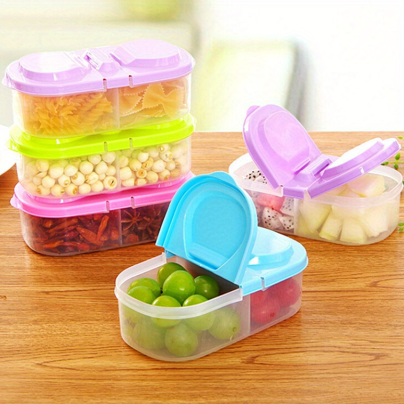 Stackable Refrigerator Storage Containers with Lids, Airtight Sealed Canisters for Multi Grain Food And Bathroom Organization, Plastic Utility Boxes for Bathroom Tools And Supplies